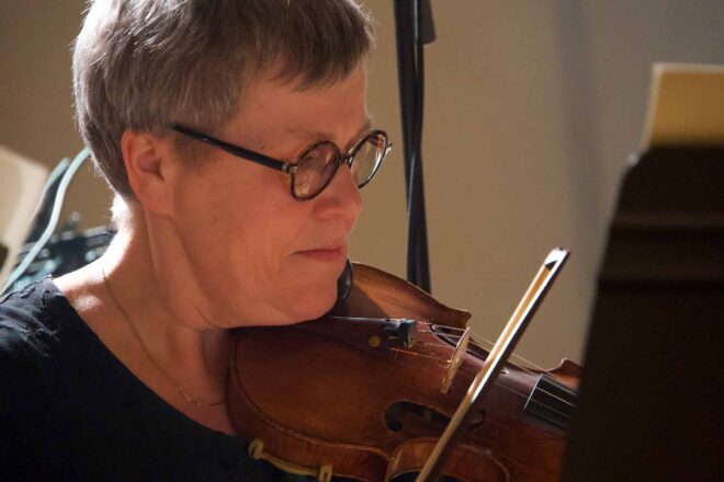 En violinist i Gageego!